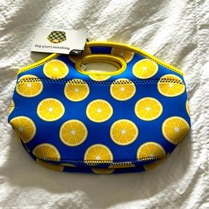 New Neoprene lunch bag- Lemons